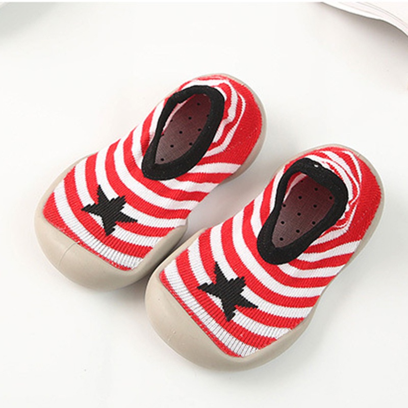 Baby / Toddler Star Striped Knitted Prewalker Shoes